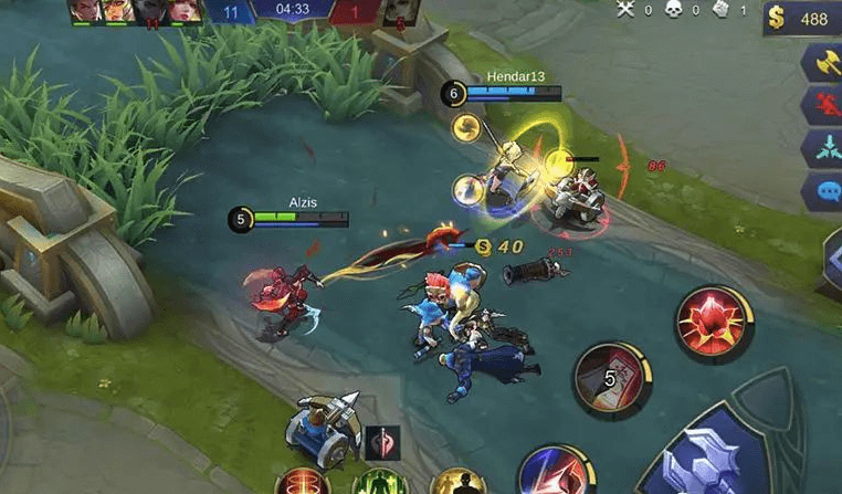 Mobile Legends 是智能手机上的游戏示例